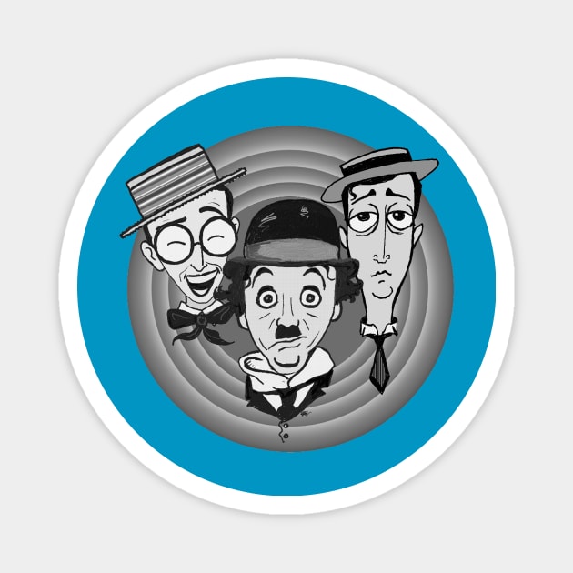 Kings of Silent Comedy Magnet by ArtofBJF